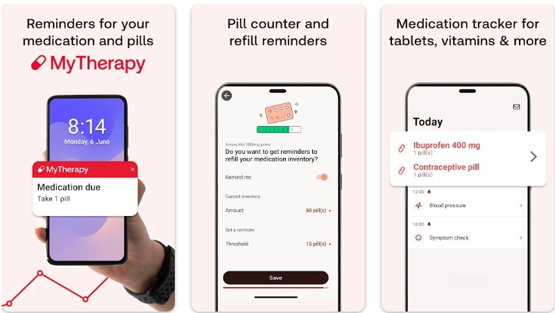 App nhắc nhở uống thuốc MyTherapy